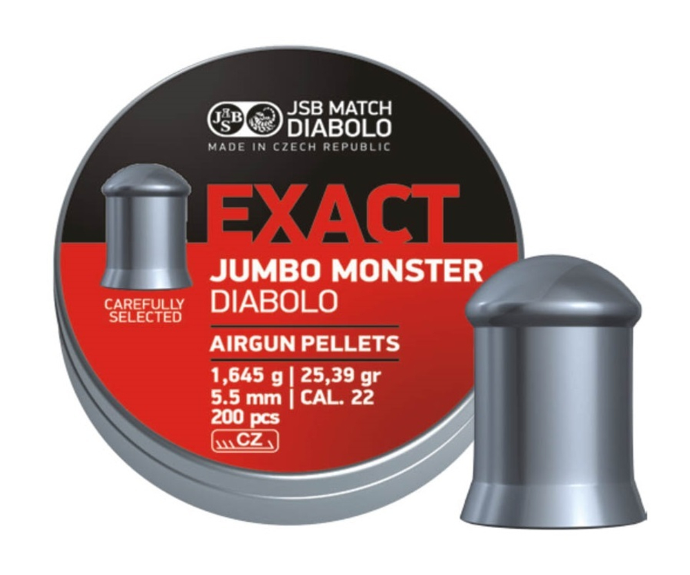 Пуля пневм. 5,5 JSB Exact Jumbo Monster Diabolo Redisigned, 1,645г, 200 шт/бан