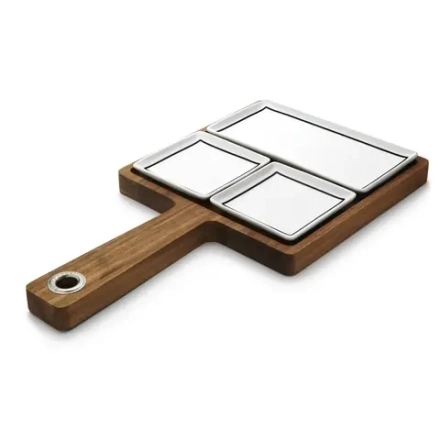 Salt&Pepper Сервировочная доска + 3 столовых прибора