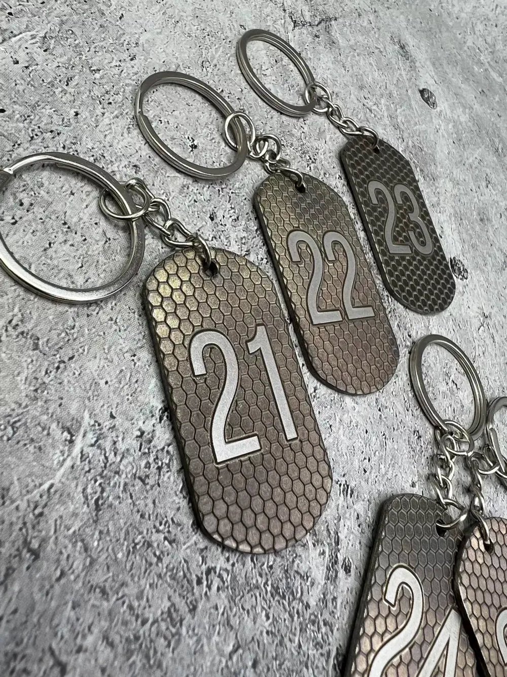 Номерки на ключи металлические 21-25