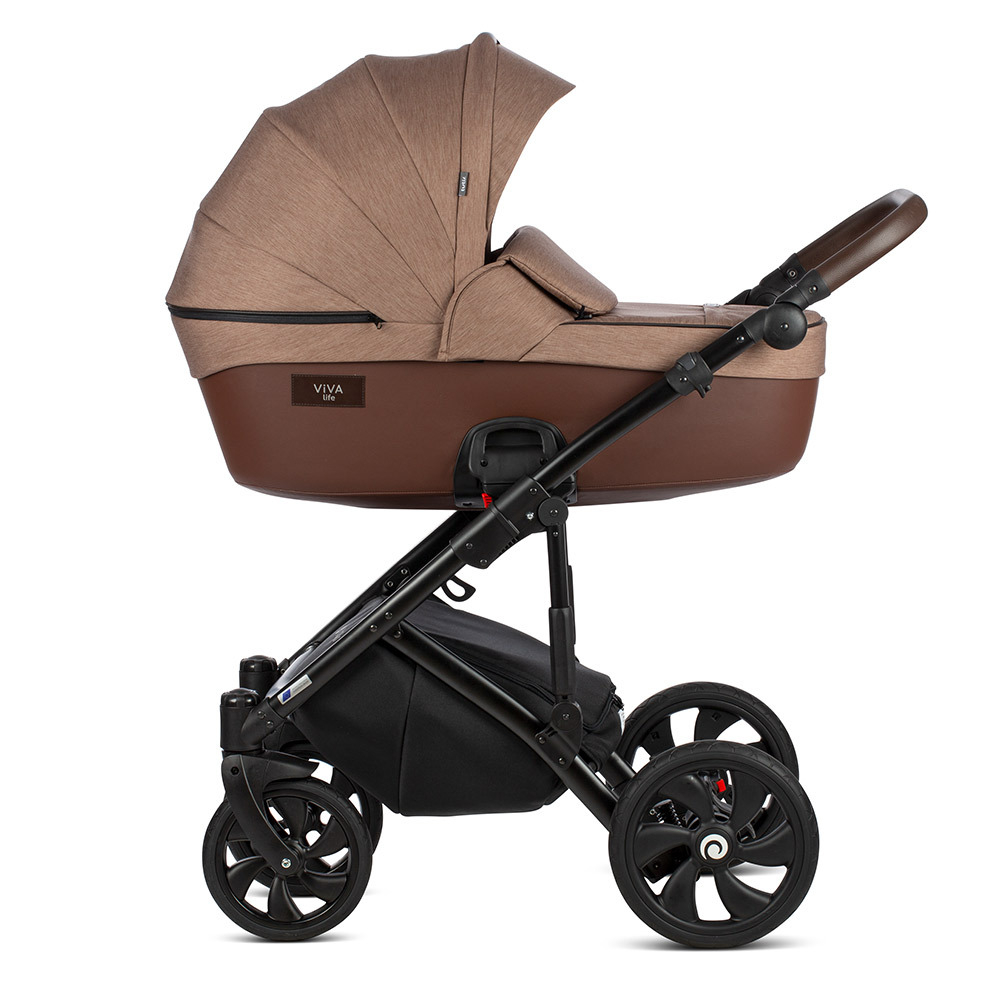Коляска 2 в 1 Tutis Viva Life New 2019 №078 DEEP TAUPE (Коричневый)