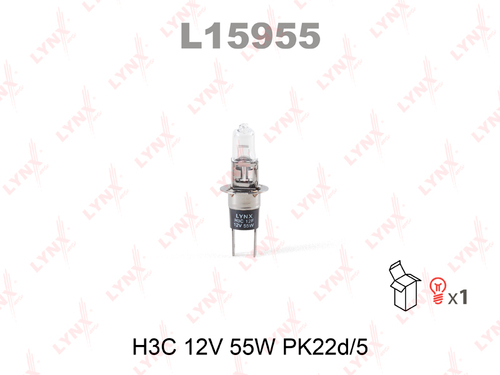 Лампа H3C 12V 55W PK22d/5 LYNXauto
