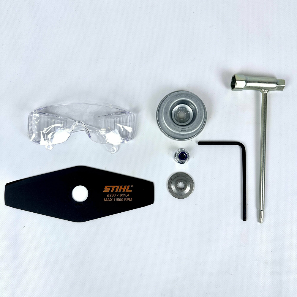 Триммер STIHL FS55 бензиновый, ширина скашивания 55см, полная комплектация с катушкой и ножом ОРИГИНАЛ