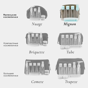 Несессер Mignon из замши и кожи теленка, зеленого цвета