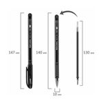 Ручка гелевая Brauberg Profi-Gel TONE, черная, 0.5мм