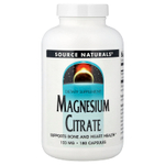 Source Naturals, цитрат магния, 133 мг, 180 капсул