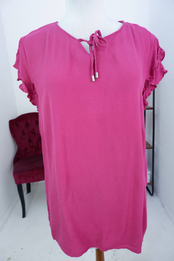 Блузка BONITA из вискозы в ягодном оттенке, маркировка 44, по замерам 50 размер