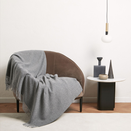 Плед Frette Pure Cashmere Dark Grey (130 x 185 см)