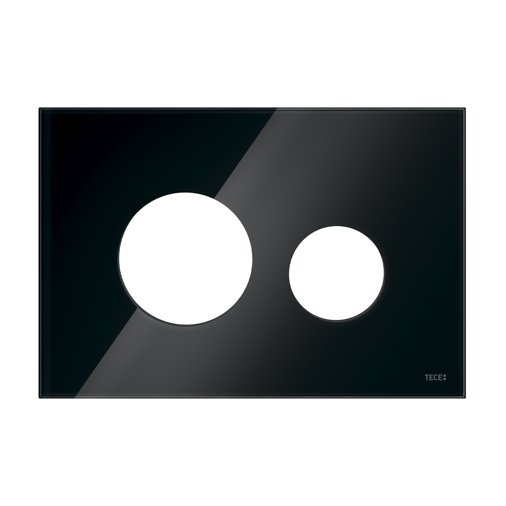 Стеклянная лицевая панель смыва для унитаза TECEloop modular, (черная)