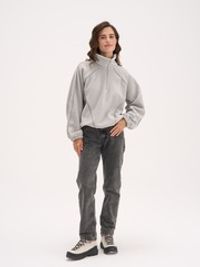 Олимпийка с контрастными окантовками и утяжкой "Серая" женская