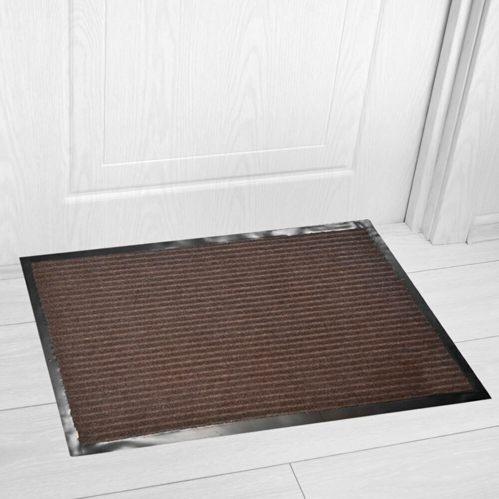 Коврик 50*80см влаговпитывающий ребристый, коричневый
