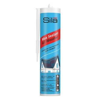 Каучуковый герметик для кровли Sila PRO Max Sealant All weather коричневый 290 мл