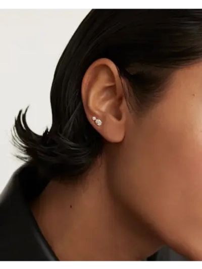 Одиночная серьга женская PDPaola Nikita серебро 925 пробы покрытое золотом 750 пробы PG01-741-U