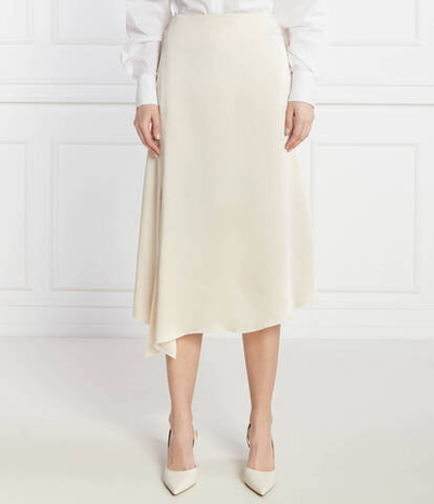 Сатиновая юбка Liviana Conti - экрю(F4SS22)