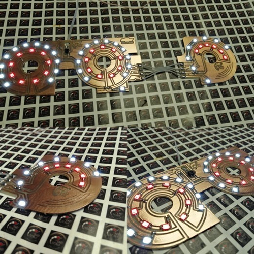 Светодиодная плата для блока печки Niva Chevrolet (индивидуальный заказ по цветам)