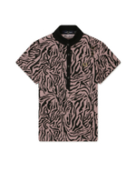 Рубашка Поло Кор. Рукав Zebra Print Polo Shirt