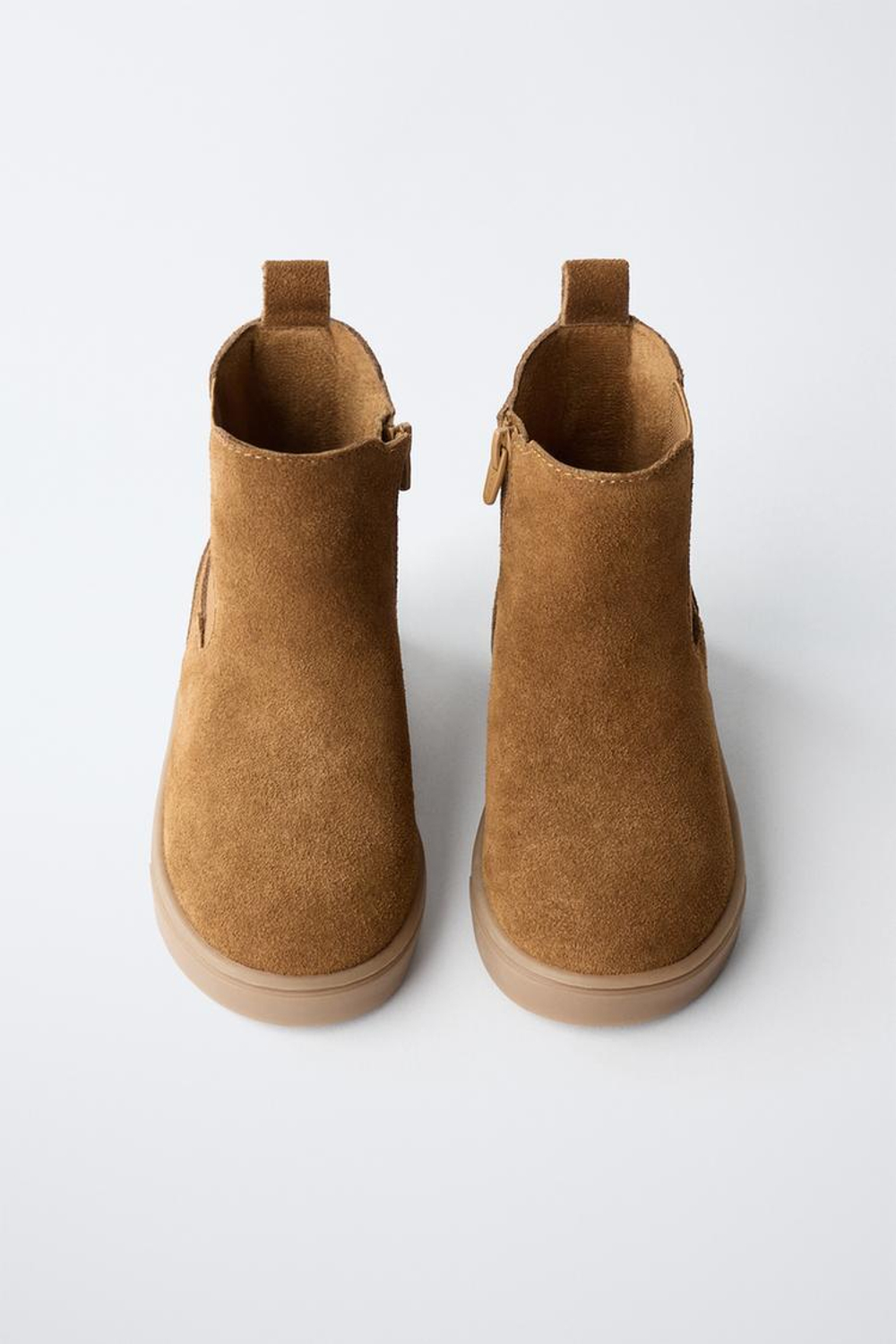 ZARA КОЖАНЫЕ БОТИНКИ, РЫЖЕВАТО-КОРИЧНЕВЫЙ