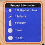 Набор для игры в спайкбол ZG270-177: батут 75*17 см, мяч 12 см, насос