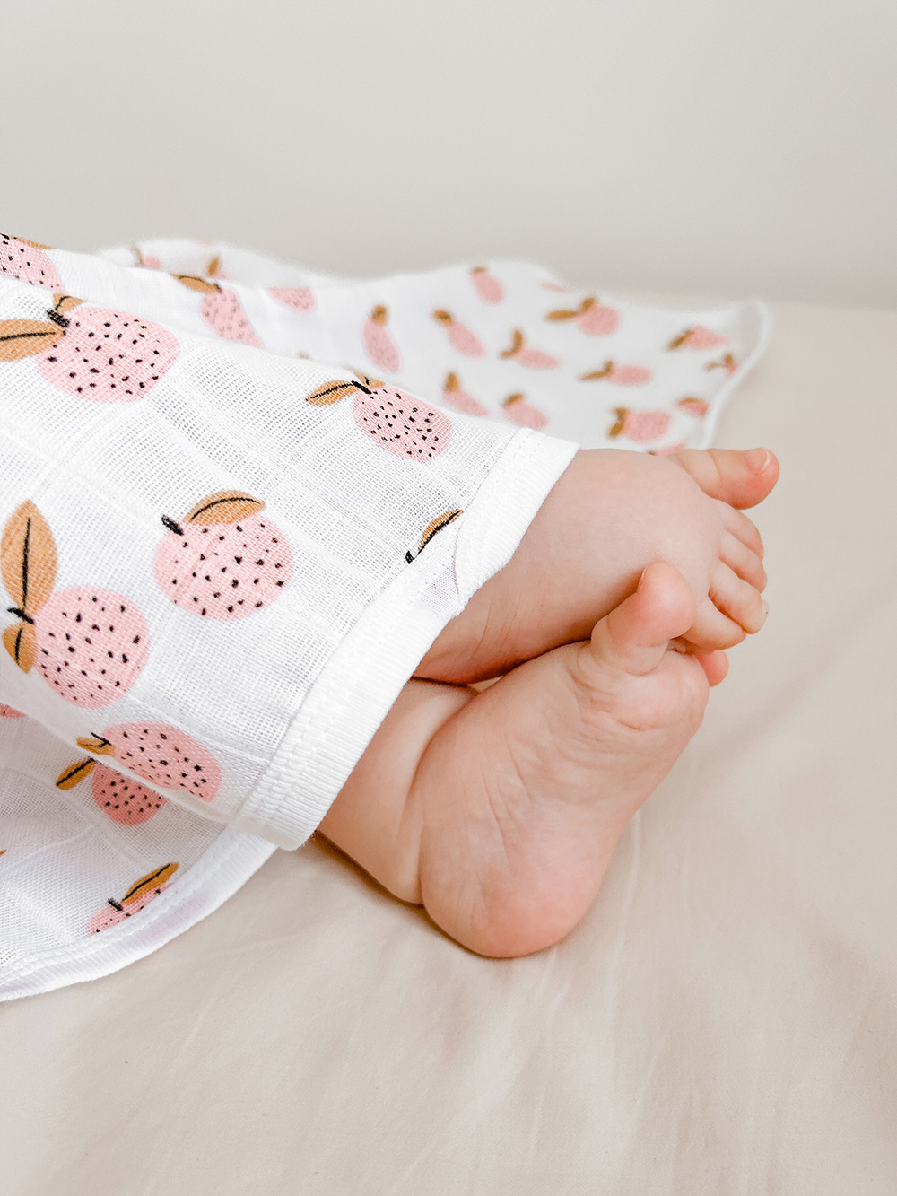 Муслиновая пелёнка Mjölk Персики