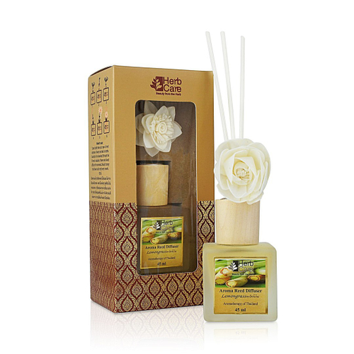 Аромадиффузор для помещений Лемонграсс Aroma Reed Diffuser Lemongrass HerbCare