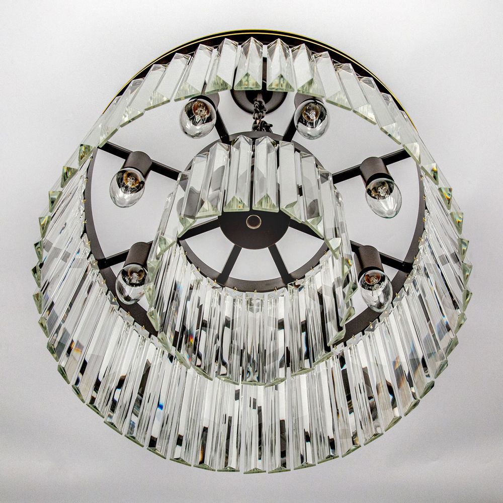 Citilux Мартин CL332081 Люстра хрустальная подвесная Прозрачная