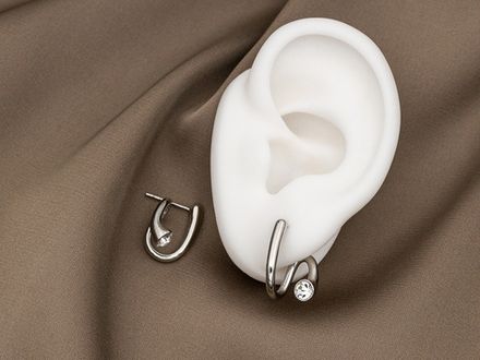 Серьги "Завиток" 16,5мм