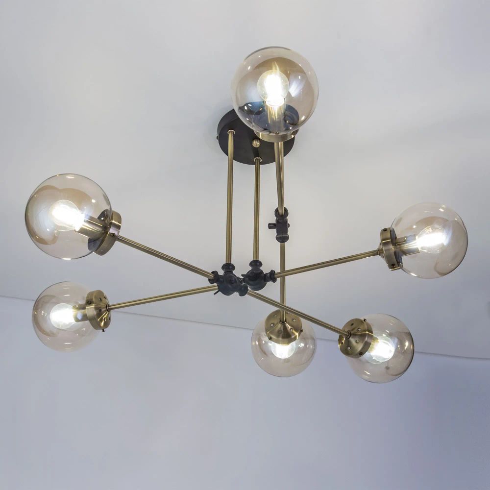 Citilux Планета CL105165 Люстра на штанге поворотная Бронза