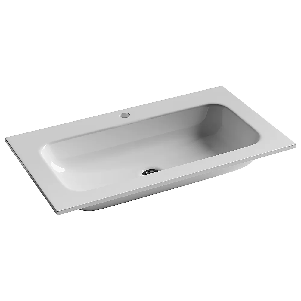 Тумба с раковиной Sancos CODE CD80GP/CN7012 80 серая платина