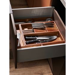 Органайзер для столовых приборов с держателем для ножей Bambox, 30х38 см