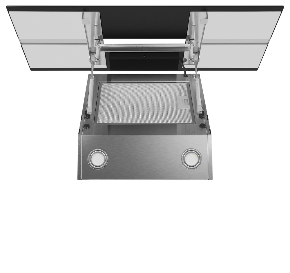 Каминная вытяжка Maunfeld MERSEY 90 Inox Glass BLACK