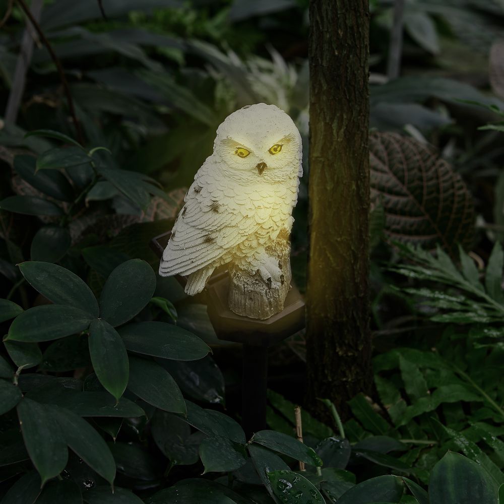 USL-S-823-PM290 POLAR OWL Садовый светильник на солнечной батарее Полярная сова. 1 светодиод. Теплый белый свет. 1xАA Ni-Mh аккумулятор в-к. IP44. TM Uniel