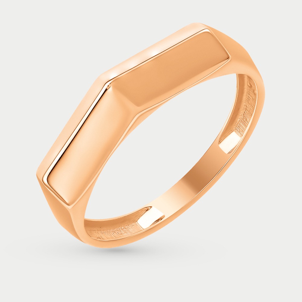 Кольцо женское из розового золота 585 пробы без вставок (арт. К10018521)
