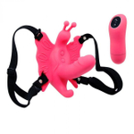 Бабочка с вагинальным стимулятором на дистанционном управлении Ultra Passionate (30 режимов) (Цвет: розовый)