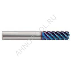 Фреза твердосплавная  10мм (L=75, l=30, хв=10) Z6 45° по закаленной стали BRHM-6E-D10.0 HRC65 AHNO