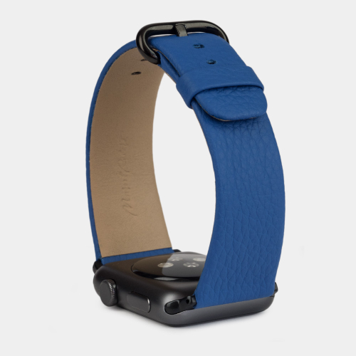Ремешок для Apple Watch 40/41/42 mm из кожи теленка, цвета синий королевский