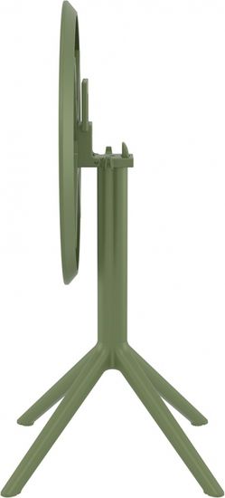 Стол пластиковый складной Sky Folding Table Ø60 оливковый Турция