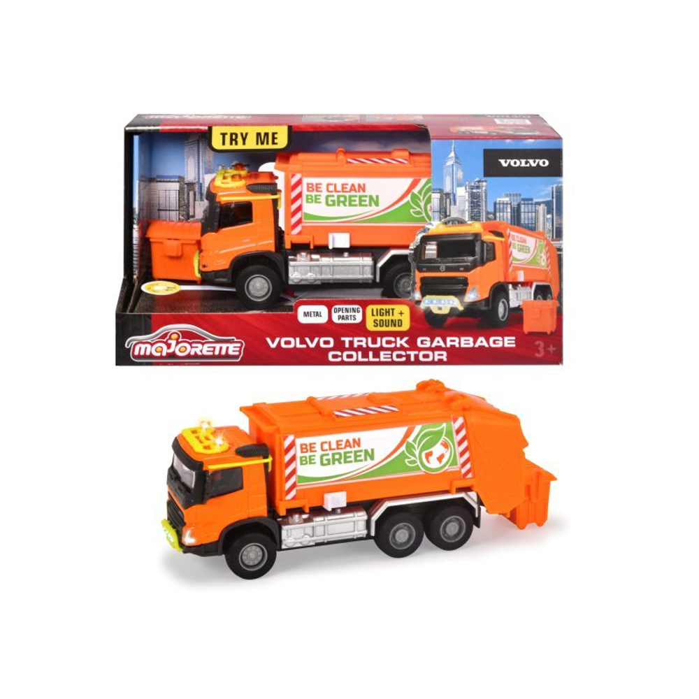 Majorette Grand – мусоровоз Volvo 1:43 19 см 3743000
