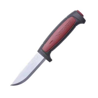 Нож Morakniv Pro C, углеродистая сталь, резиновая ручка с красной вставкой, 12243