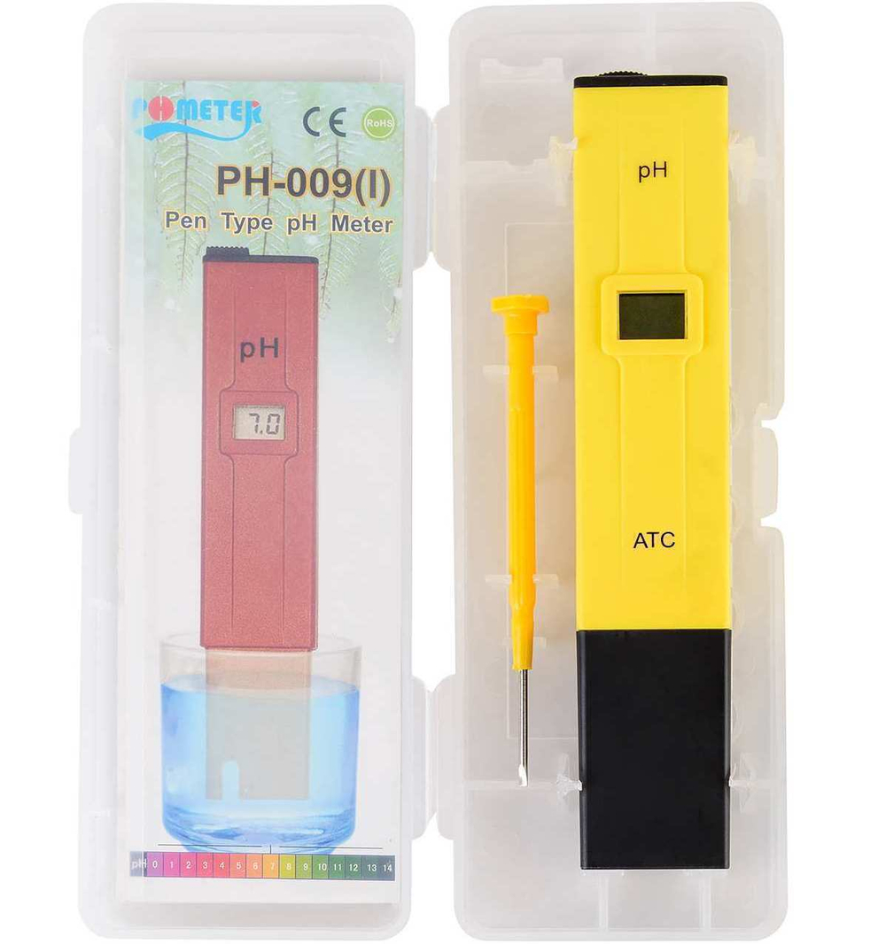 pH-метр PH-009(I) - прибор для измерения pH воды (определитель кислотности + калибровочные порошки)