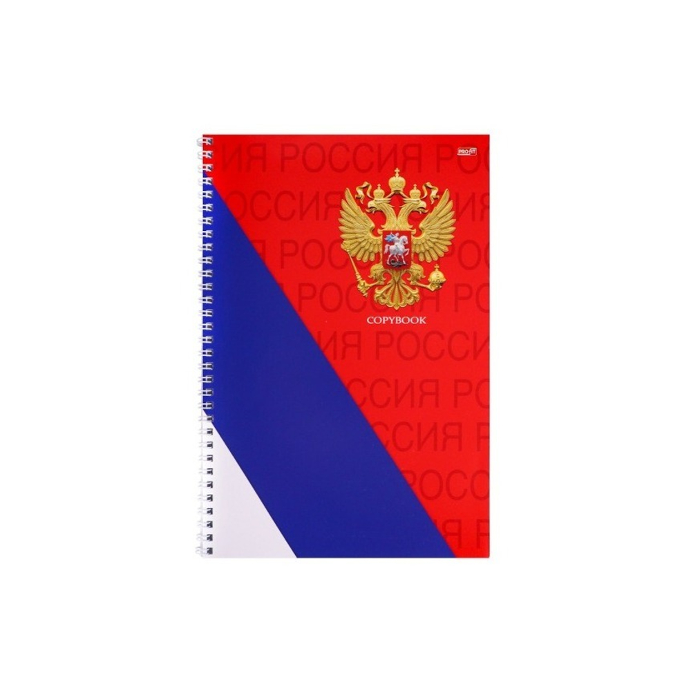 Тетрадь А-4 60л. кл. греб. Символы России