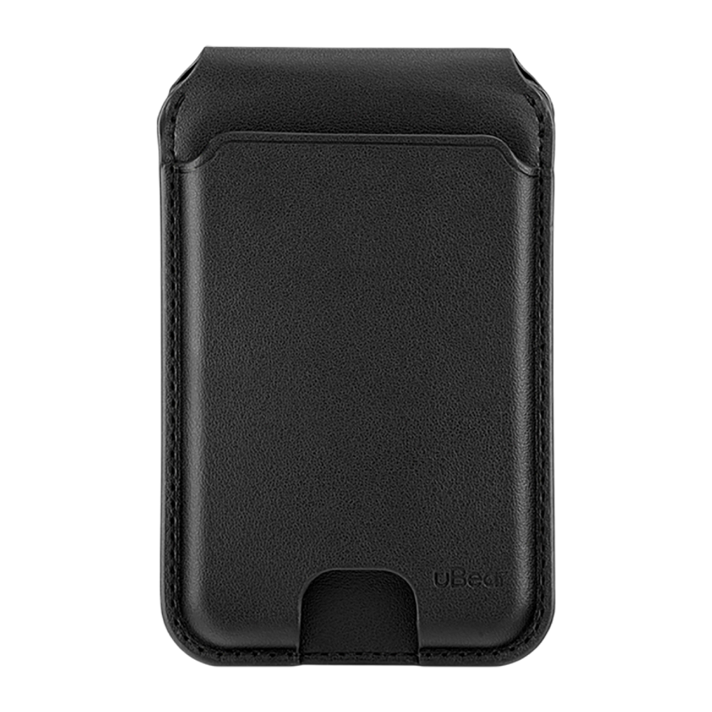 Кожаный чехол-бумажник MagSafe с подставкой uBear Fold Geo Гибридный картхолдер из полиуретановой кожи. Работает с приложением Apple «Локатор». Вмещает до девяти карт