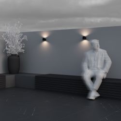 Уличный настенный светодиодный светильник Maytoni   O490WL-L6B3K