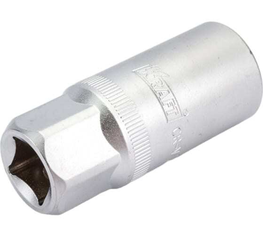 Головка торцевая свечная 1/2" Kraft (21мм)