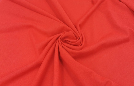 Кулирка (бельевая), хлопок (100% Х/Б), красный (алый), 15х15 см, (Арт: KT-100)