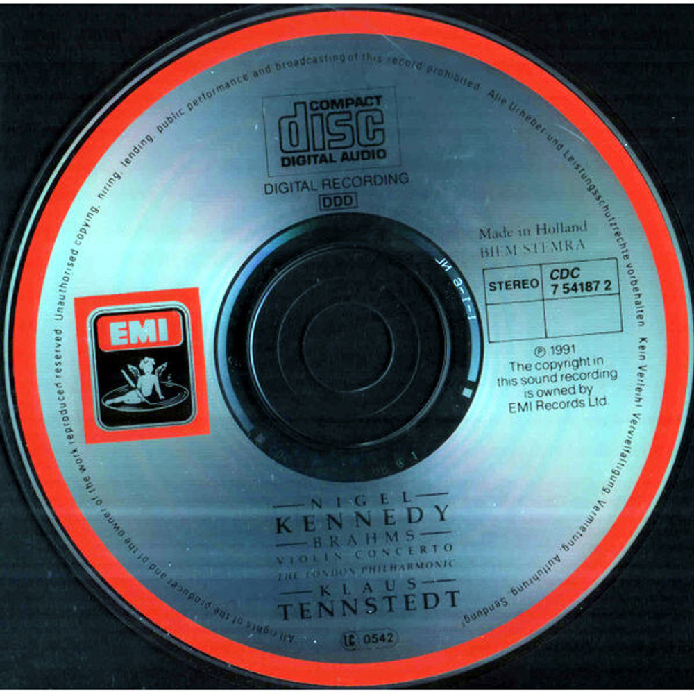 Nigel Kennedy, The London Philharmonic, Klaus Tennstedt / Brahms: Violin Concerto (CD)