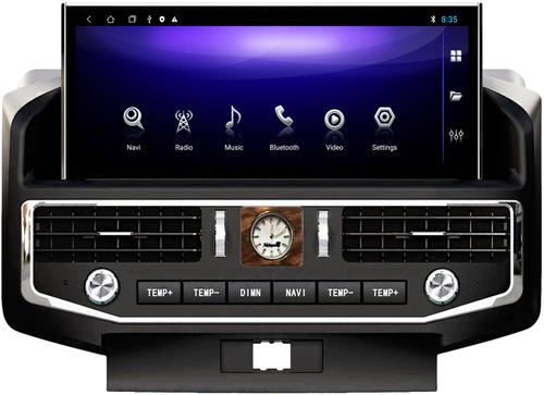 Магнитола для Toyota Land Cruiser 200 2007-2015 (экран климата внизу) - Kuberg ZH-T1201 монитор 12.3", Android 12, Быстрая, CarPlay, SIM-слот