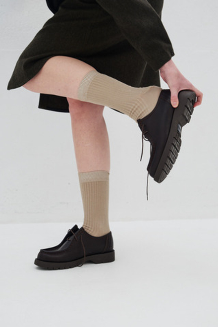 Носки из хлопка бежевого цвета