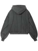 Женская Толстовка Grey Washed Exposed Seams Zip Up