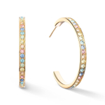 Серьги-пусеты Coeur de Lion Multicolor Pastel Gold 0128/21-1590