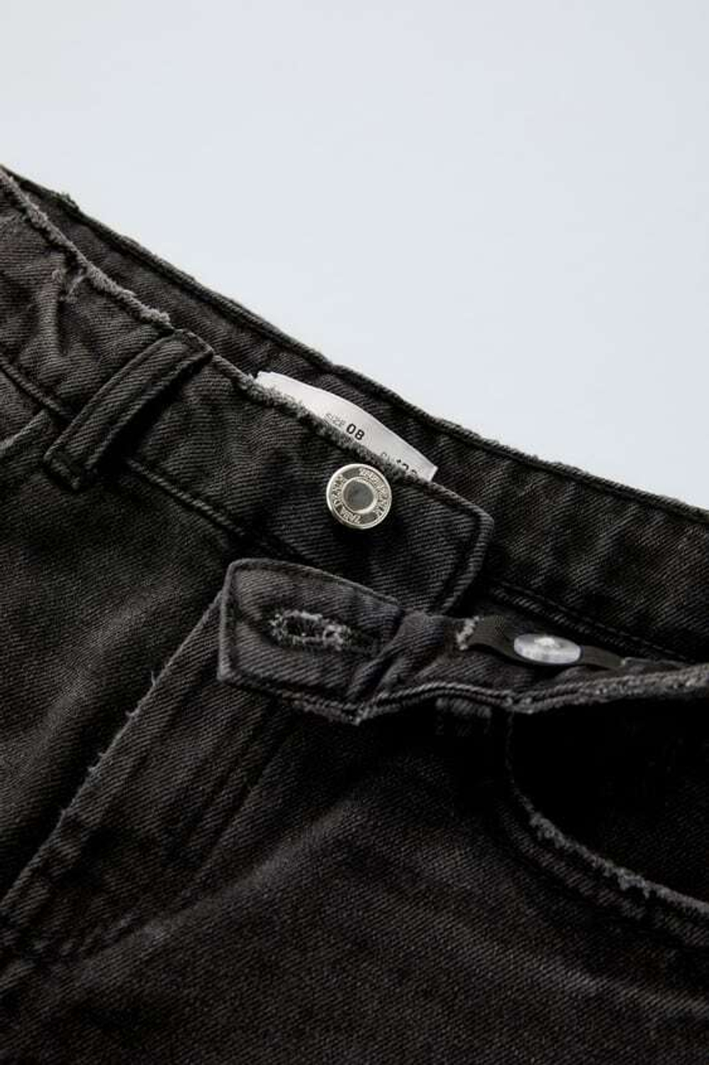 ZARA ДЖИНСЫ СВОБОДНОГО КРОЯ, ЧЕРНЫЙ