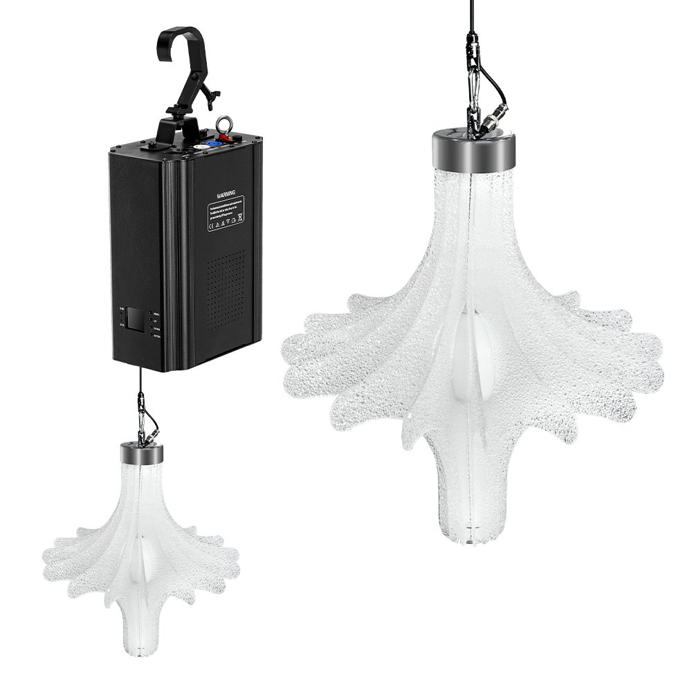Kinetic Light 50×45 см — кинетический световой цветок с одной лебёдкой RGBW